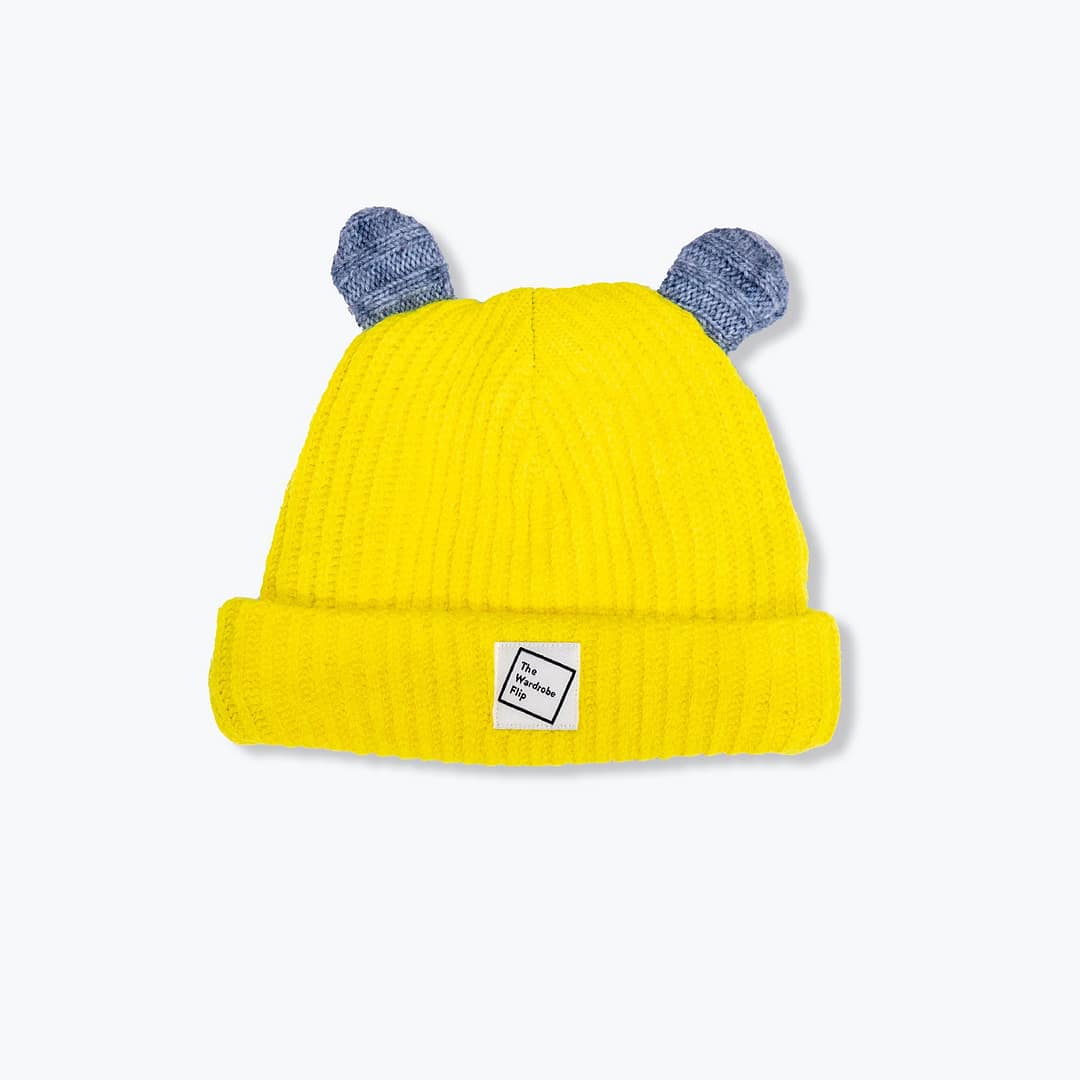 Yellow blue | a Better Beanie / kids 1-3y
