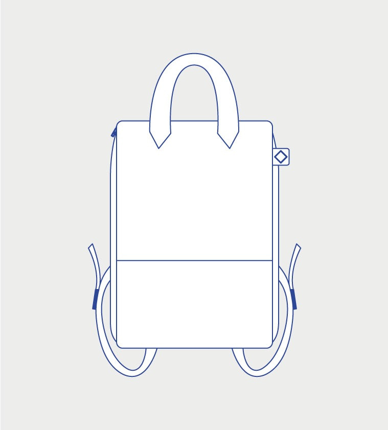 Custom Made - Upcycled leather - Backpack
