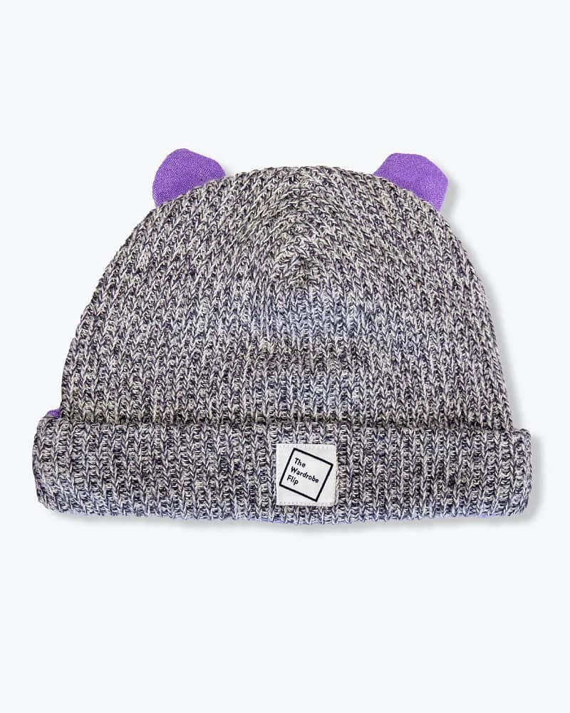 Gray purple | a Better Beanie / kids 8-12y