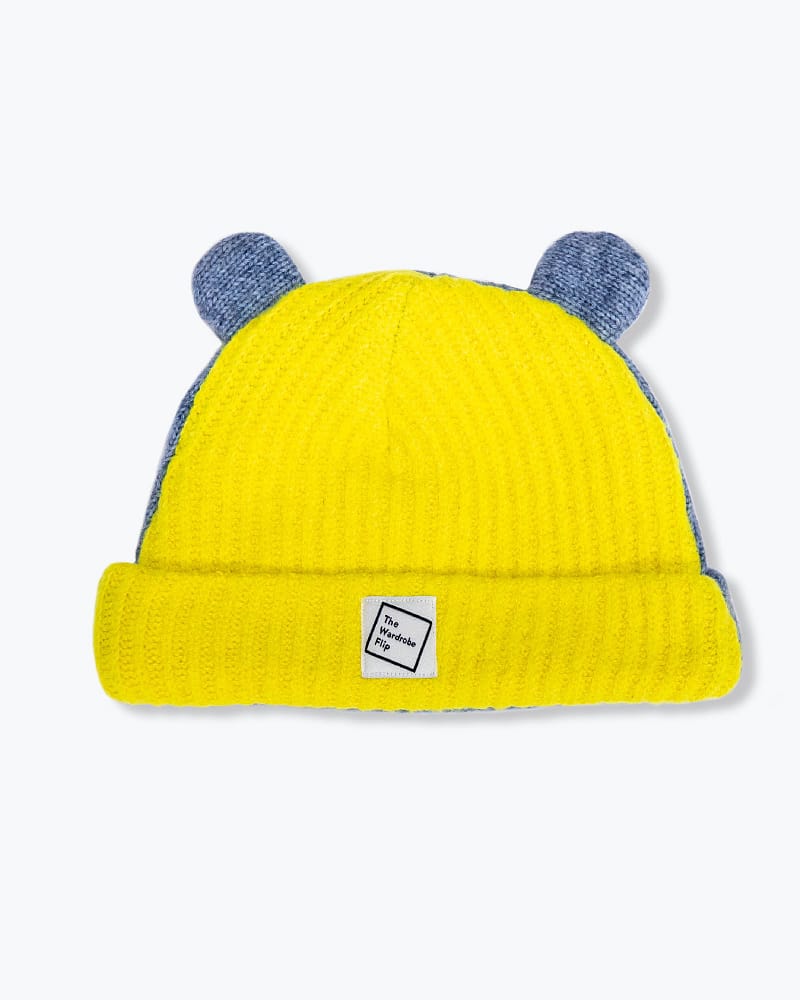 Yellow light blue | a Better Beanie / kids 4-7y