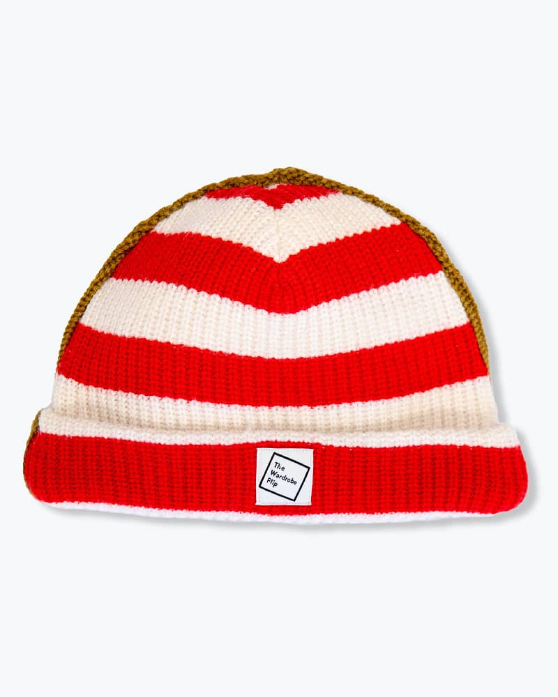 Red cream stripe | a Better Beanie / M